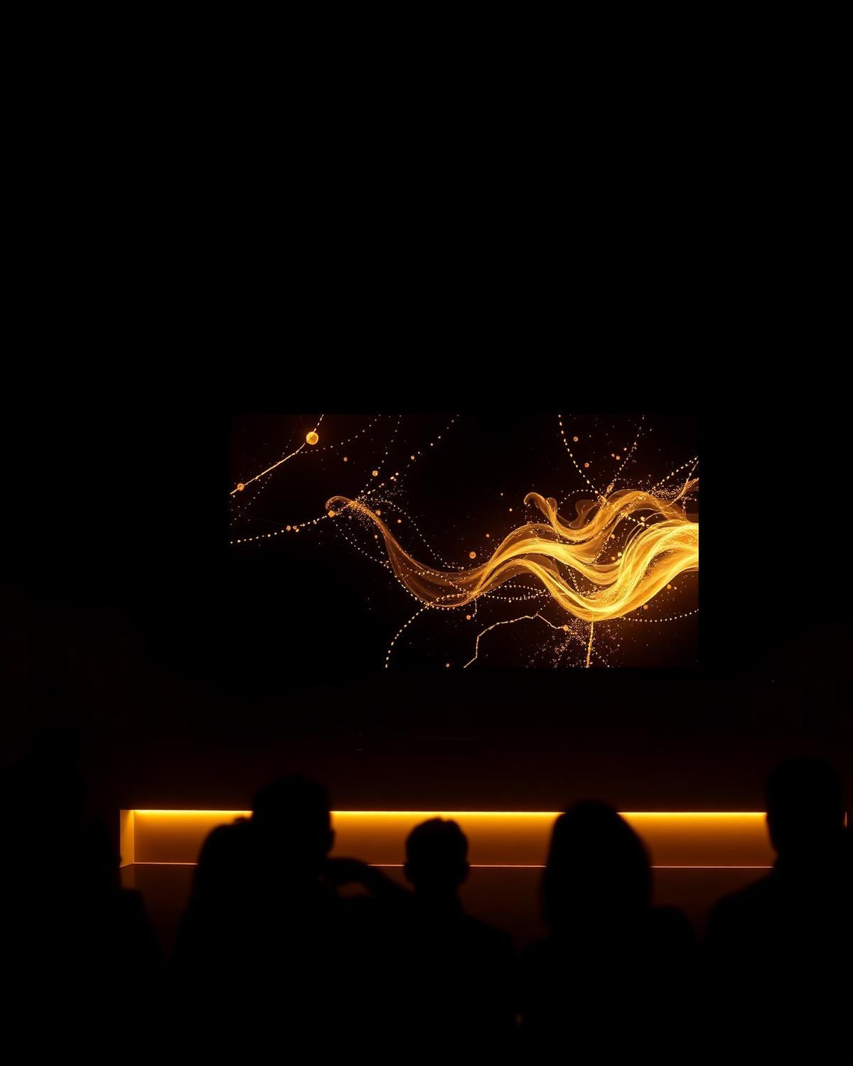OTT advertising campaign playing on a large screen